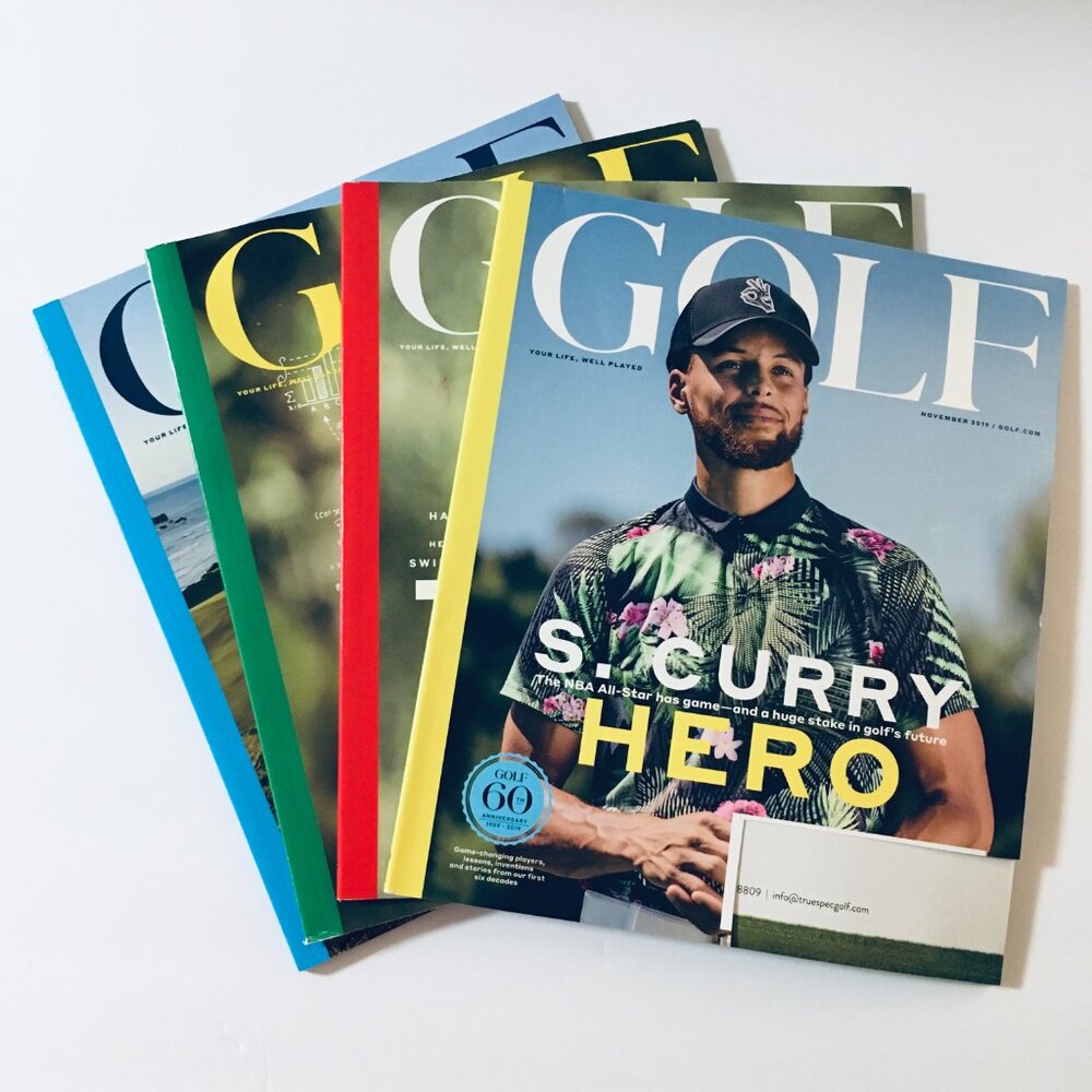 4 GOLF Magazines Lot 2019